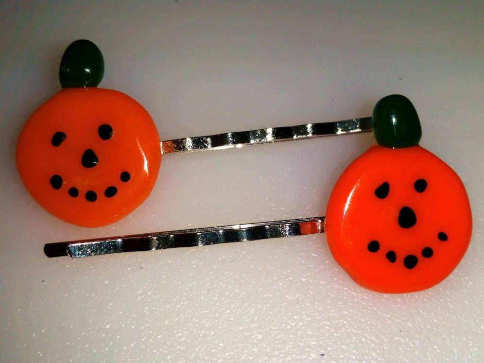 Pumpkin Bobby Pins