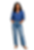 Bea Standing in Blue Linen
