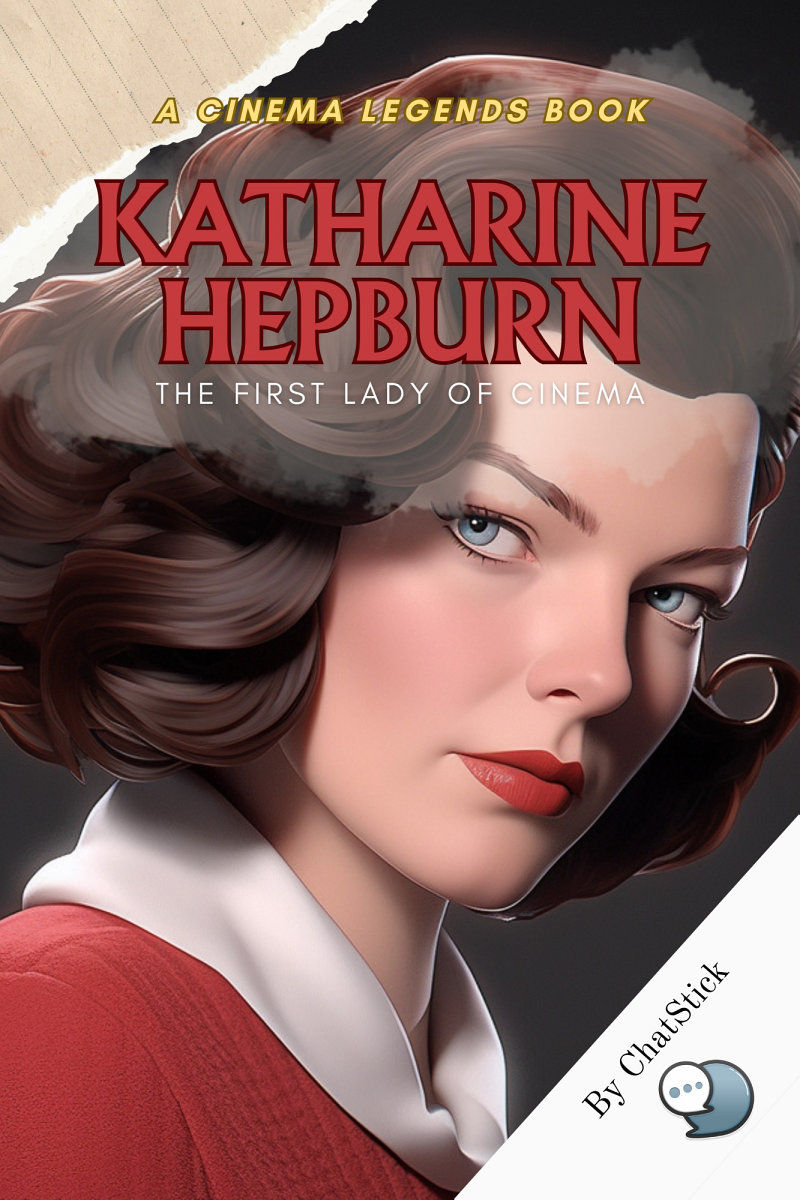Cover of Katharine Hepburn: The First Lady of Cinema eBook by ChatStick Team