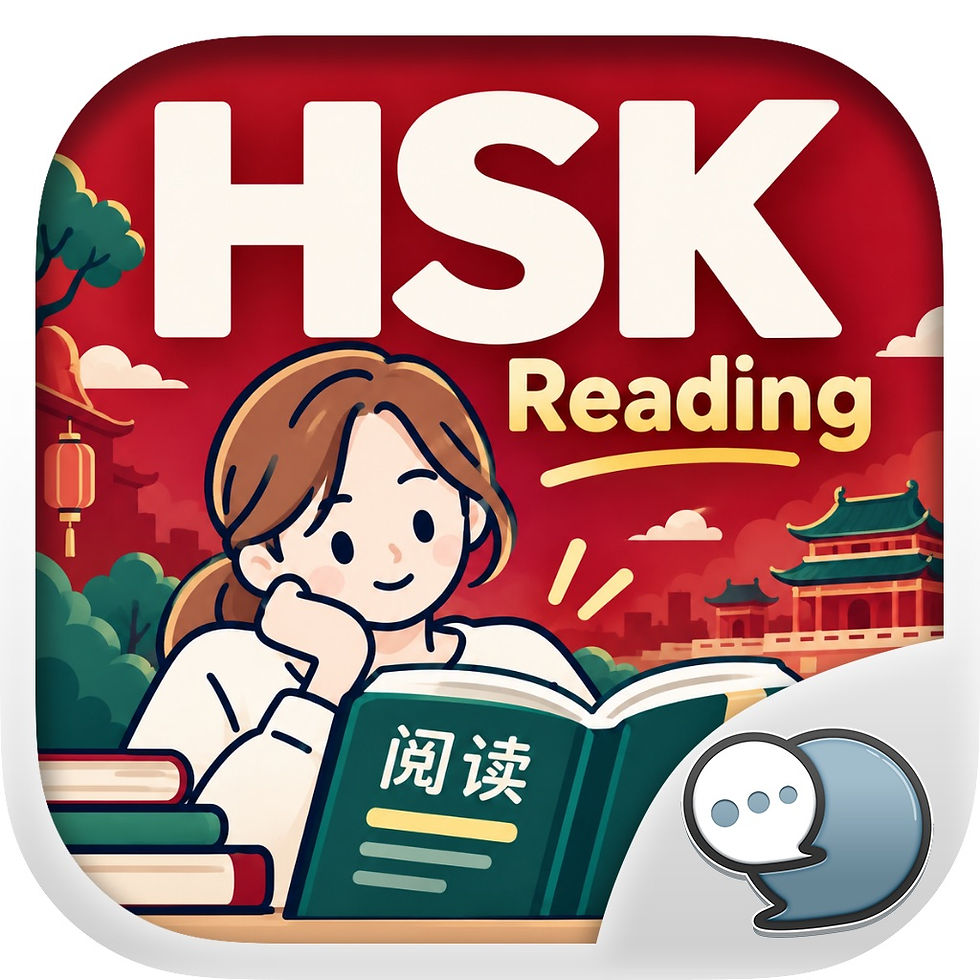 HSK Reading 評測:HSK 1–6 中文閱讀練習 App