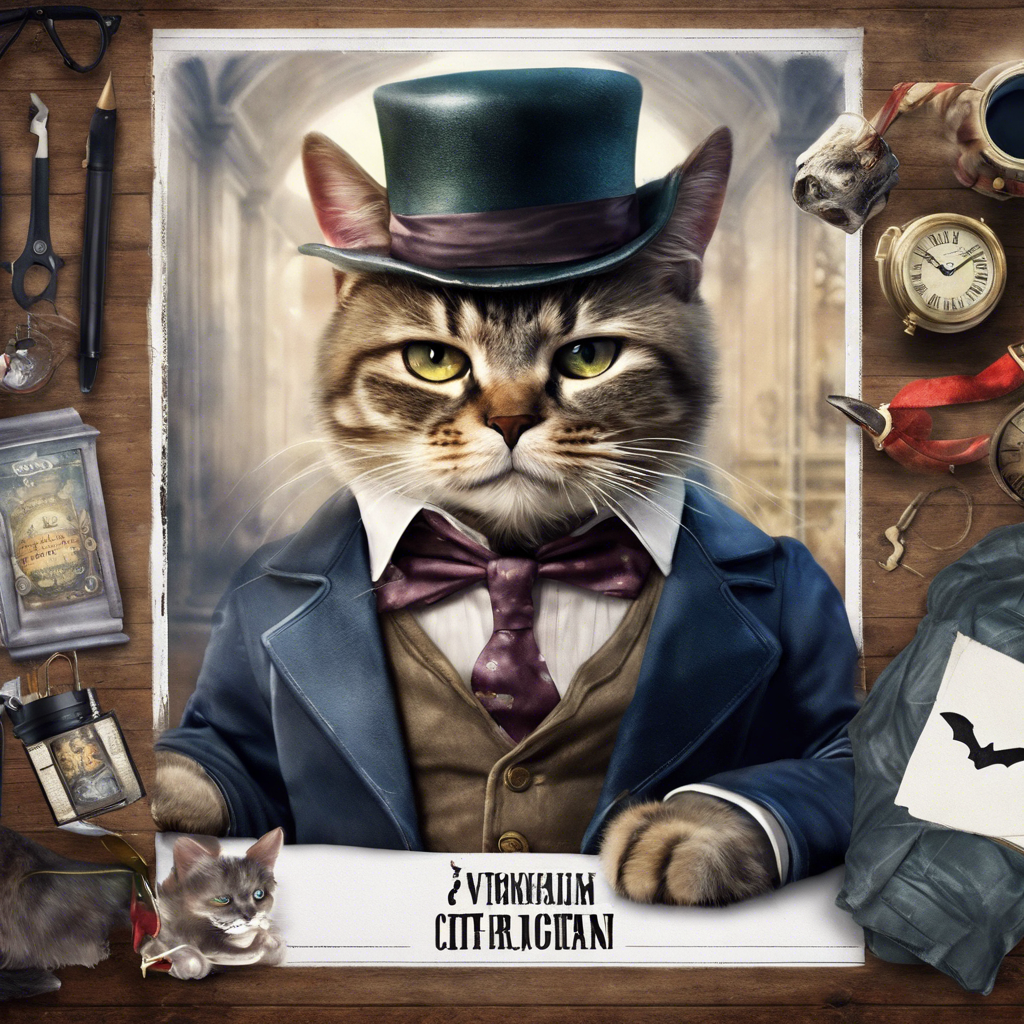 Victorian Cat Superhero