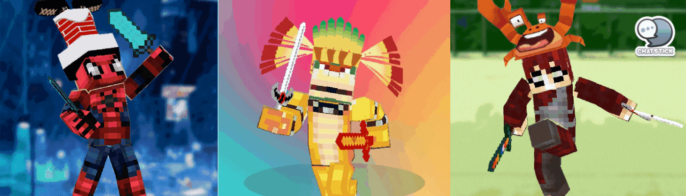 Power Rangers Craft Gang Collection : Super Cool Avatar in MineCraft Character Style that you can have as NFTs. Only 2000 Unique collectction about 7 main rangers of main thems that theses character are originally by ChatStick team and are used in many game in ChatStick Game Studio