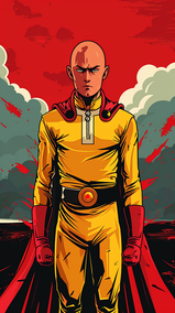 Unleash Your Inner Hero: Exclusive 24 Saitama Fan Art Wallpapers Waiting for You!