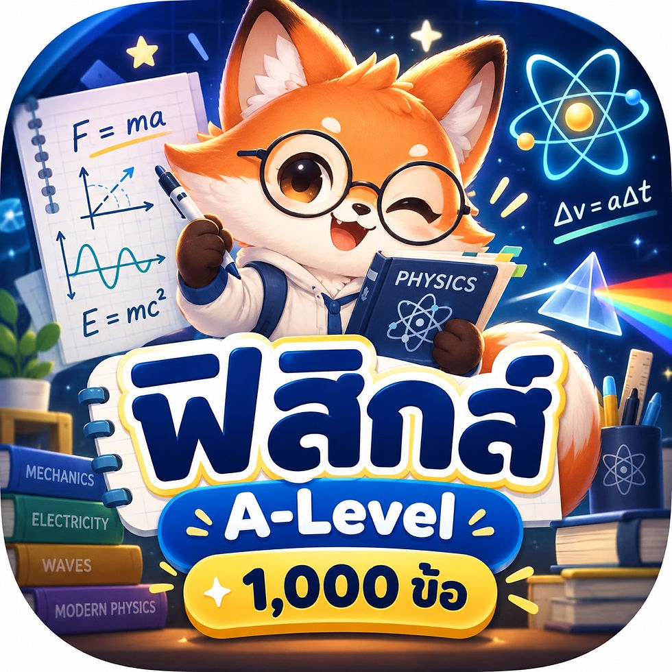 รีวิวแอปตะลุยโจทย์ ฟิสิกส์ A-Level 1,000 ข้อ ครบ 25 บท พร้อมเฉลยละเอียดทุกขั้น