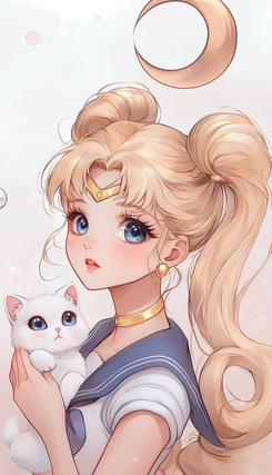 Unveiling the Magic: The Unknown Story of Usagi Tsukino Sailor Moon iPhone Wallpapers and Android Wallpapers Set