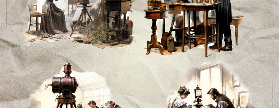 150 Victorian Photography Digital Watercolor Clipart Pack - PNG Printable