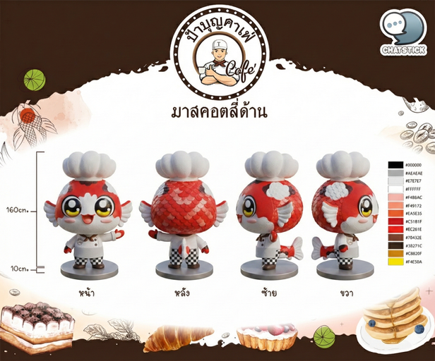 ออกแบบมาสคอต by ChatStick