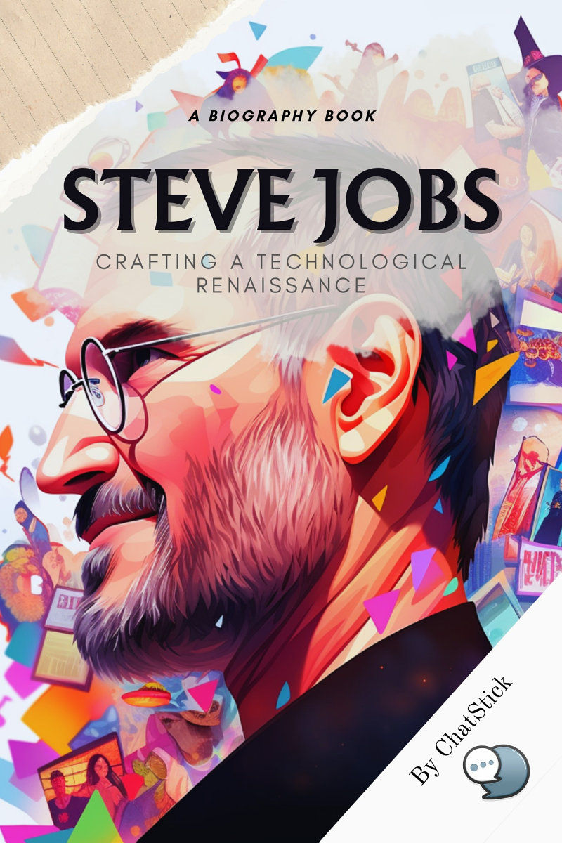ปกอีบุ๊ก Steve Jobs: Crafting a Technological Renaissance โดย ChatStick Team