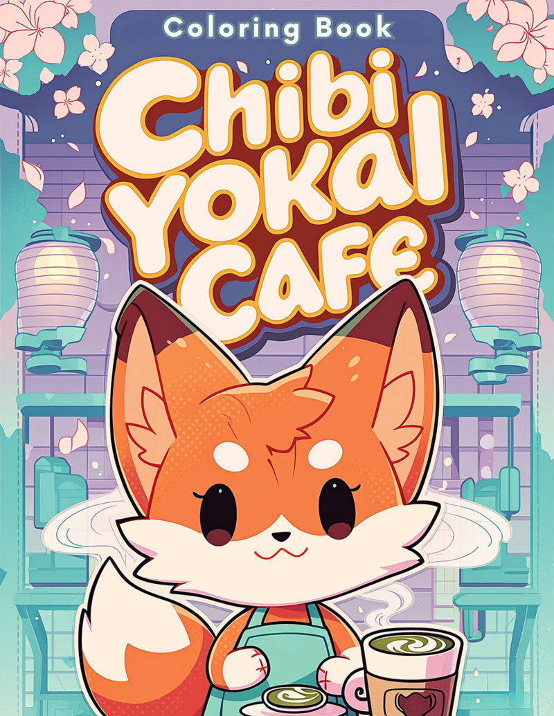 รีวิวสมุดระบายสี Chibi Yokai Cafe: ภูตญี่ปุ่นสุดน่ารักในคาเฟ่ ลาเต้และมัทฉะ