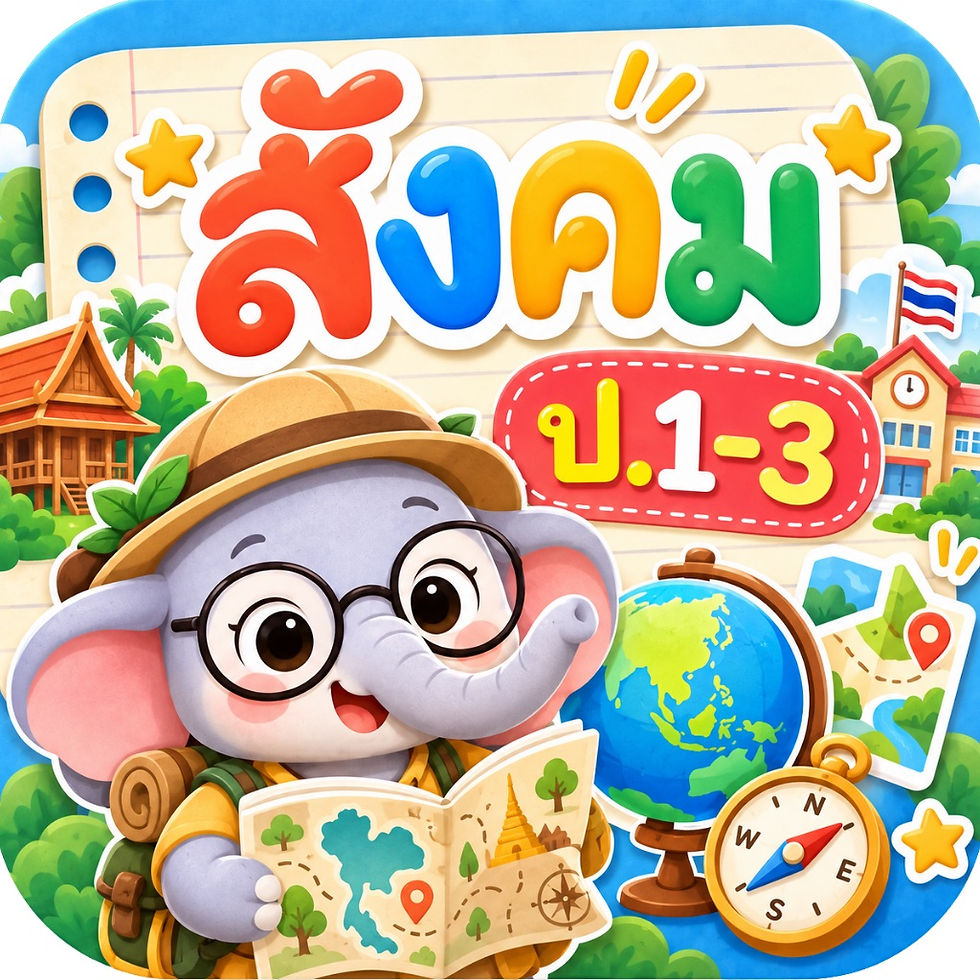 泰國小學一至三年級社會科重點整理 App 評測:Memory Note 圖解卡、閃卡與小測驗