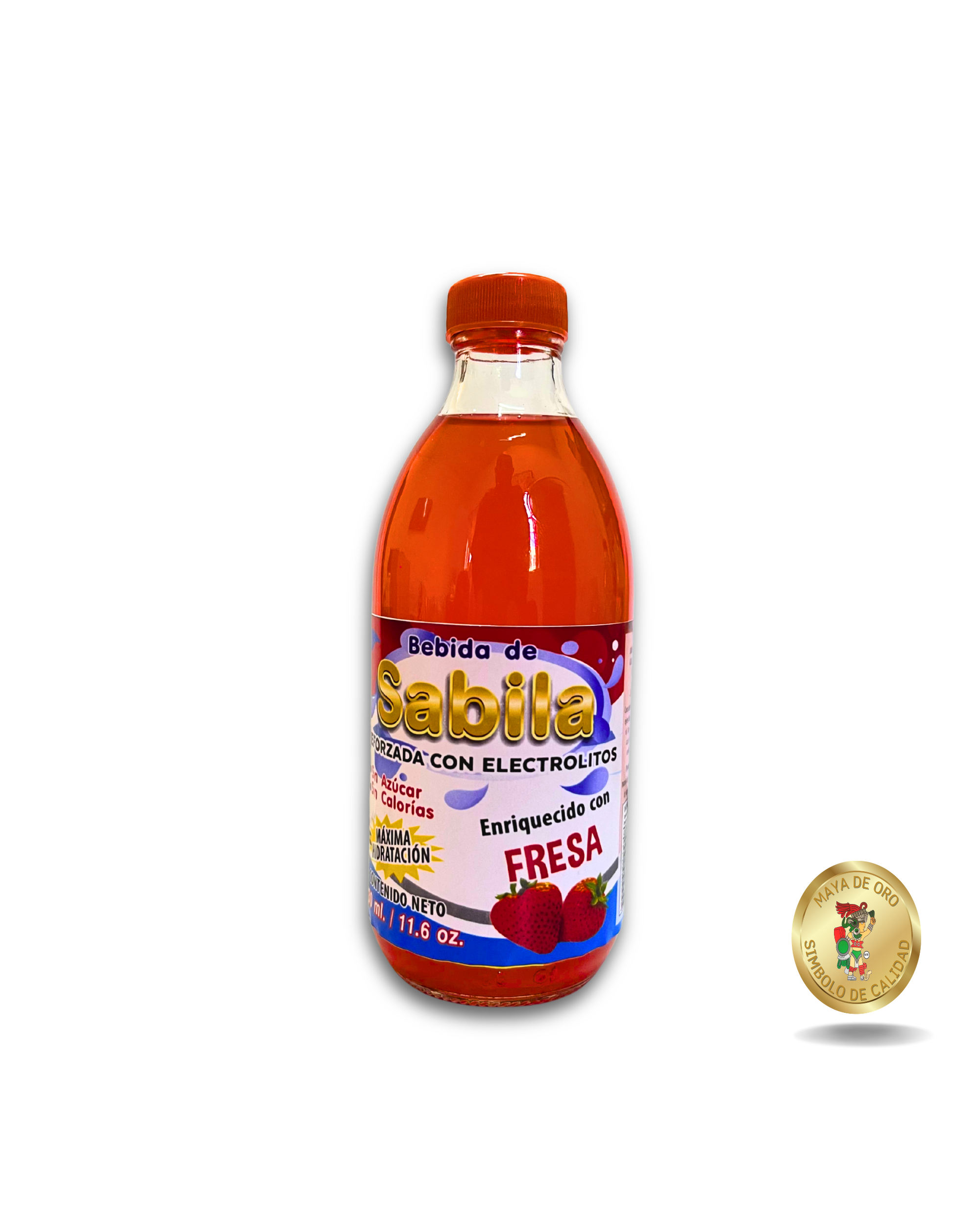 Bebida de Sabila Con Electrolitos Sabor Fresa 330ml