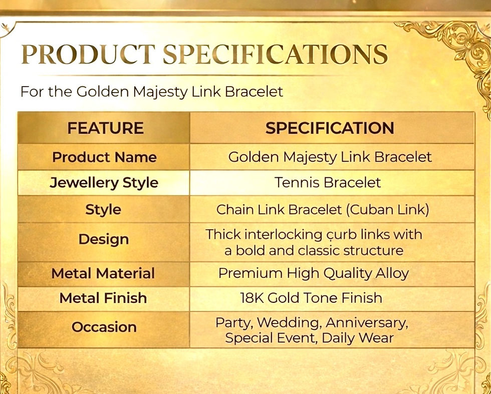 Thumbnail: Golden Majesty Link Bracelet