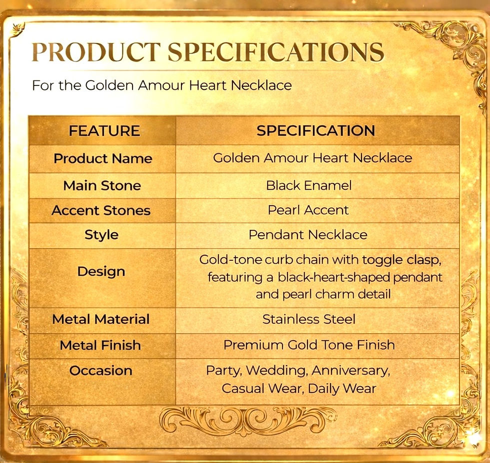 Thumbnail: Golden Amour Heart Necklace