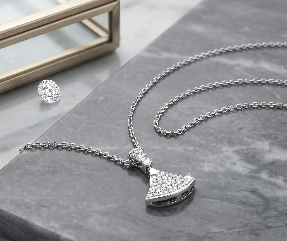 Thumbnail: Radiant Arc Crystal Necklace