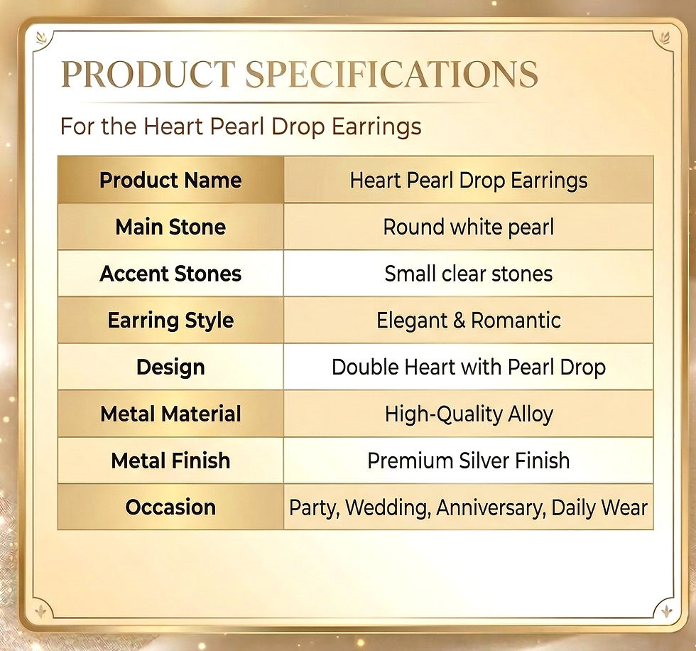 Thumbnail: Heart Pearl Drop Earrings