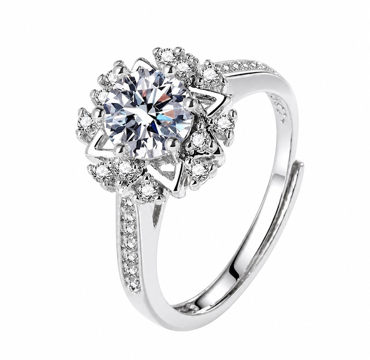 Adjustable Luminous Starlight Halo Ring
