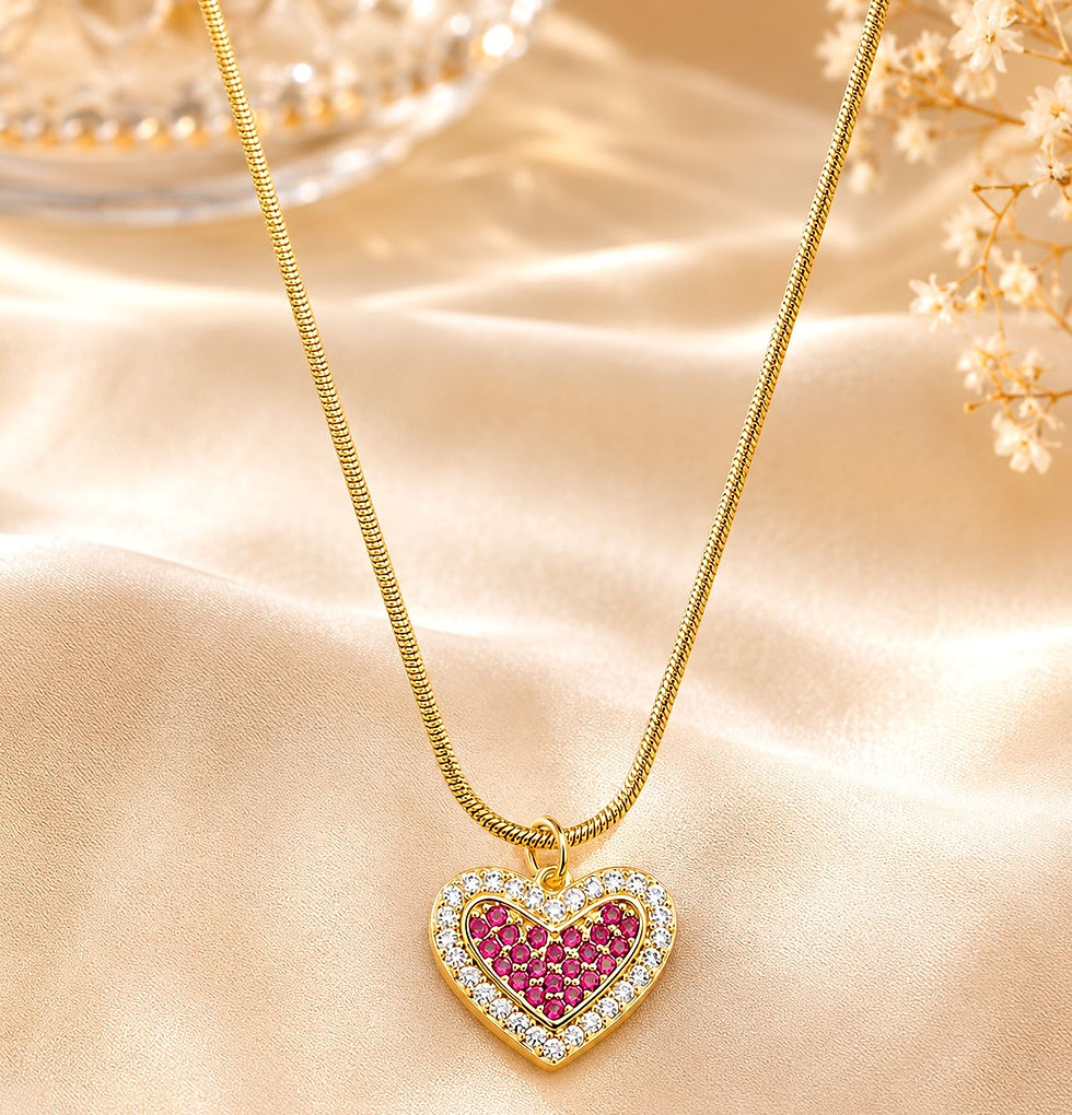 Thumbnail: The Eternal Radiance Heart Necklace