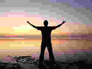sunset man
