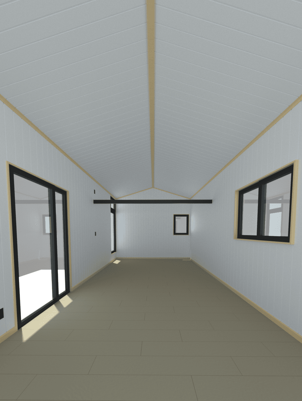 KASA Inicial Vista Interior Rifo Blanc Arquitectura Construcción Tiny House Casas Modulare