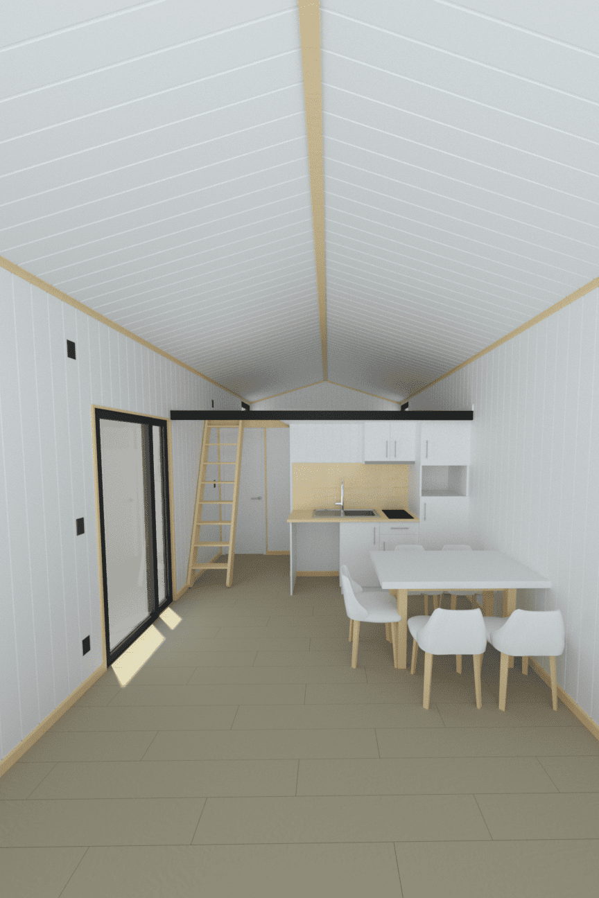 KASA Interior Tiny Rifo Blanc Arquitectura Construcción Tiny House Casas Modulares