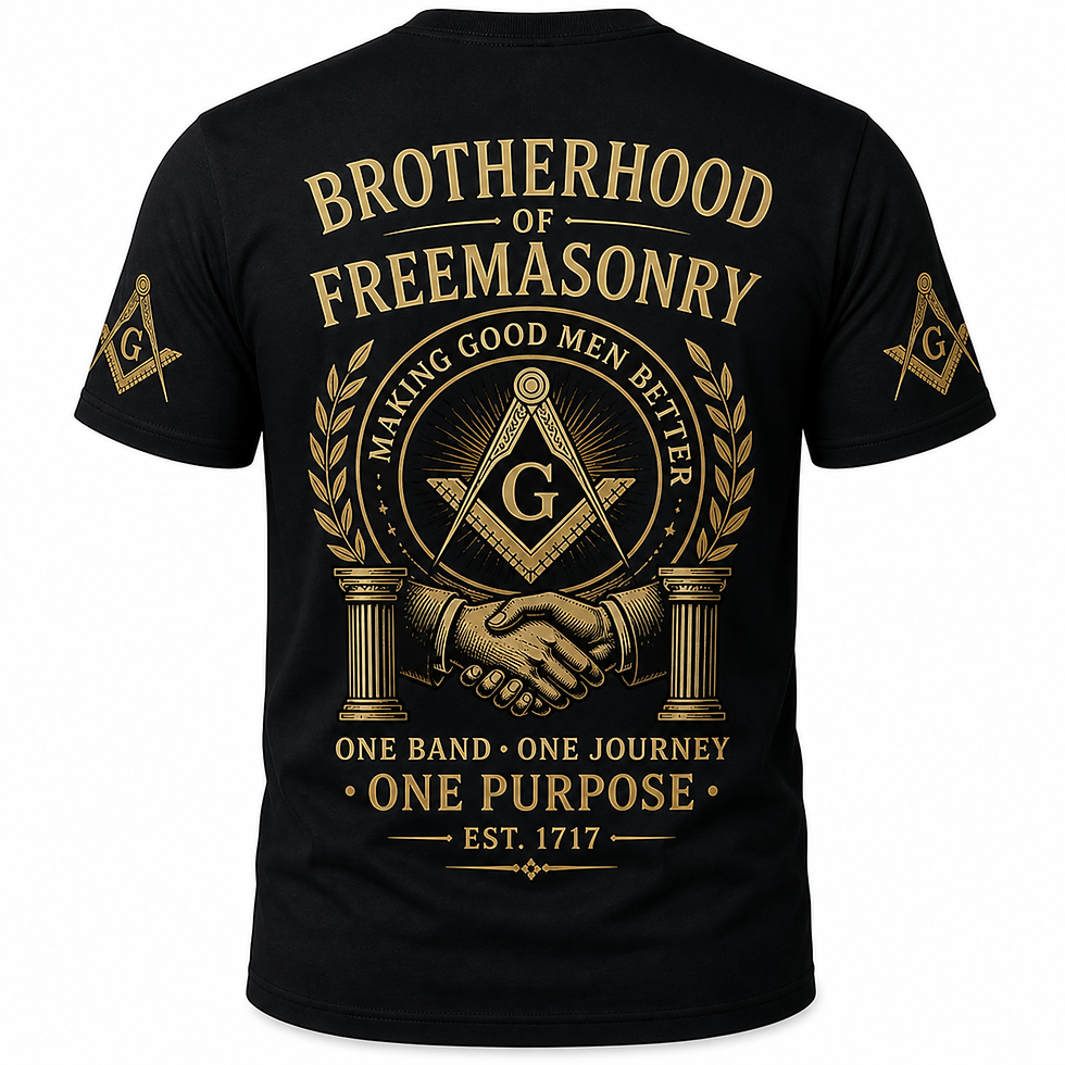 Thumbnail: Brotherhood Masonic T-Shirt – Classic Fit