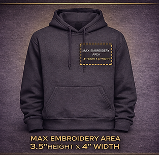 Custom hoodies in Atlanta with embroidery and printing. Perfect for brands, teams, and businesses. Premium quality with fast
