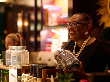 Renee Rubens at an Eventful ATL Tea Blending Bar with Symphony of Leaves Tea