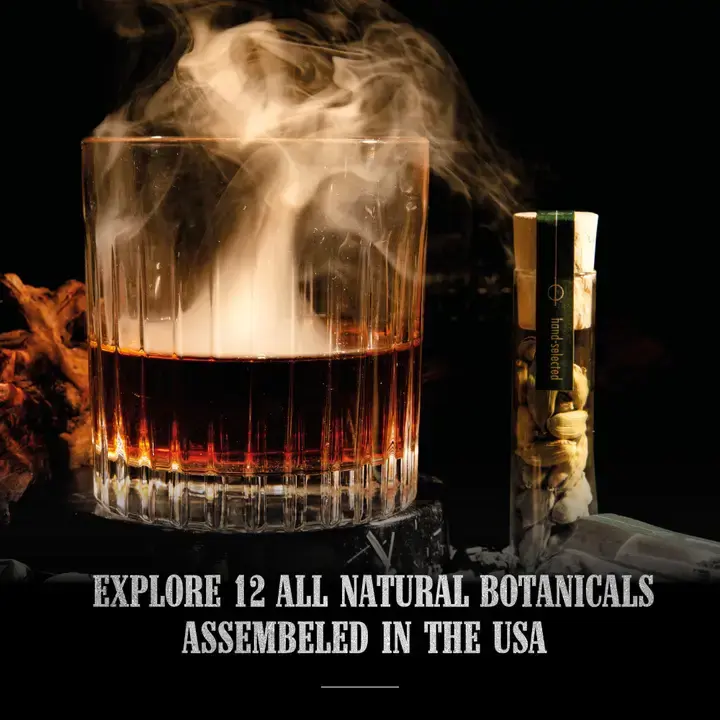 Thumbnail: Whiskey Smoker Botanical Set By Craftly I Infuse Aromatics In Whiskey & Bourbon