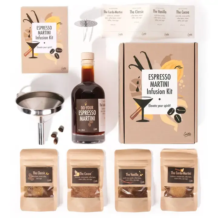 Espresso Martini Infusion Kit By Craftly | Homemade Cocktails Kit