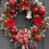 Thumbnail: Handmade Christmas - Christmas Door Wreath in Reds & Greens