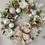 Thumbnail: Handmade Christmas door wreath in whites, silvers and greens 