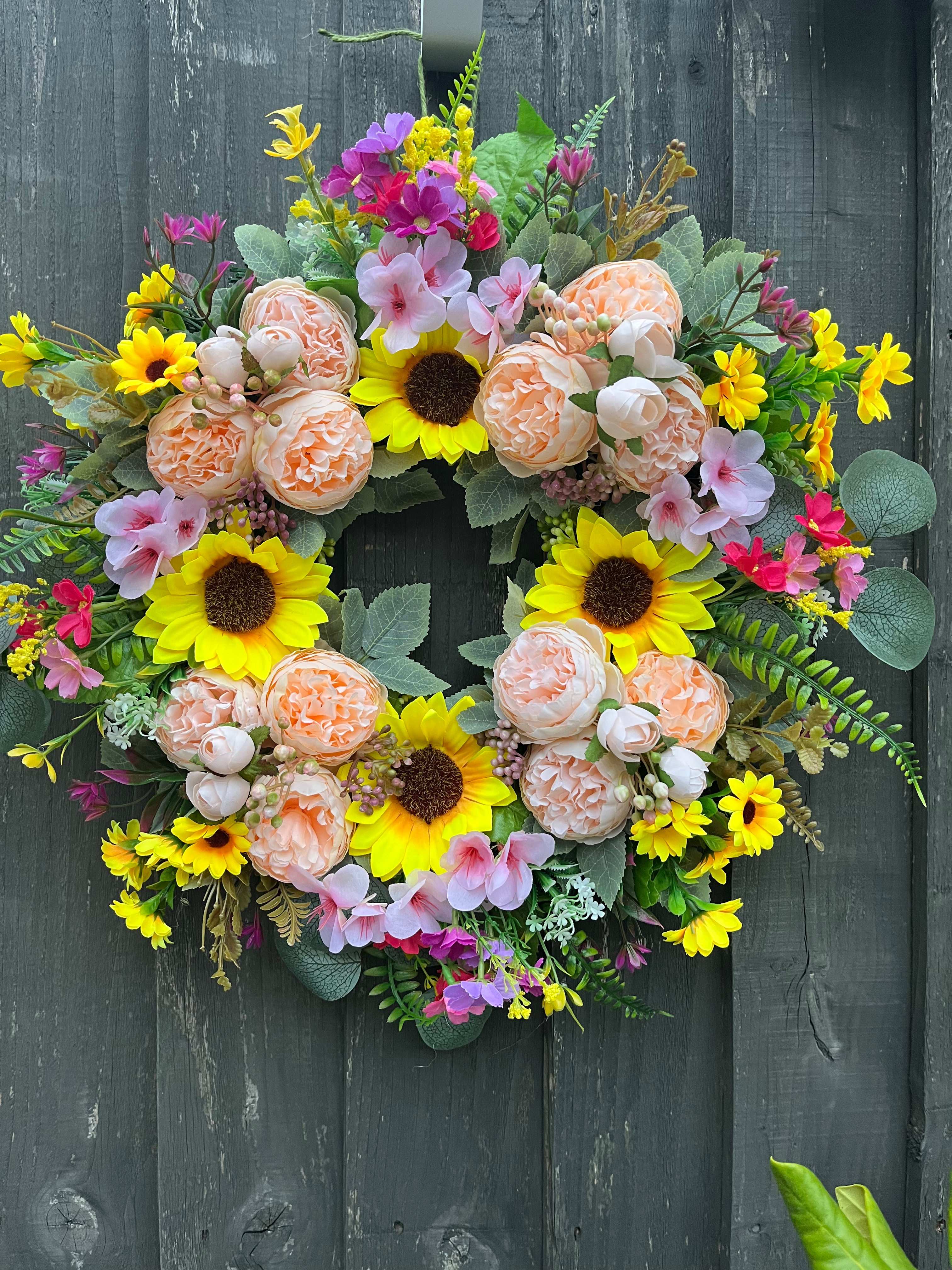 Handmade Mixed Spring / Summer Handmade door wreath