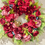 Thumbnail: Handmade Mixed Dark Red Summer Wreath 