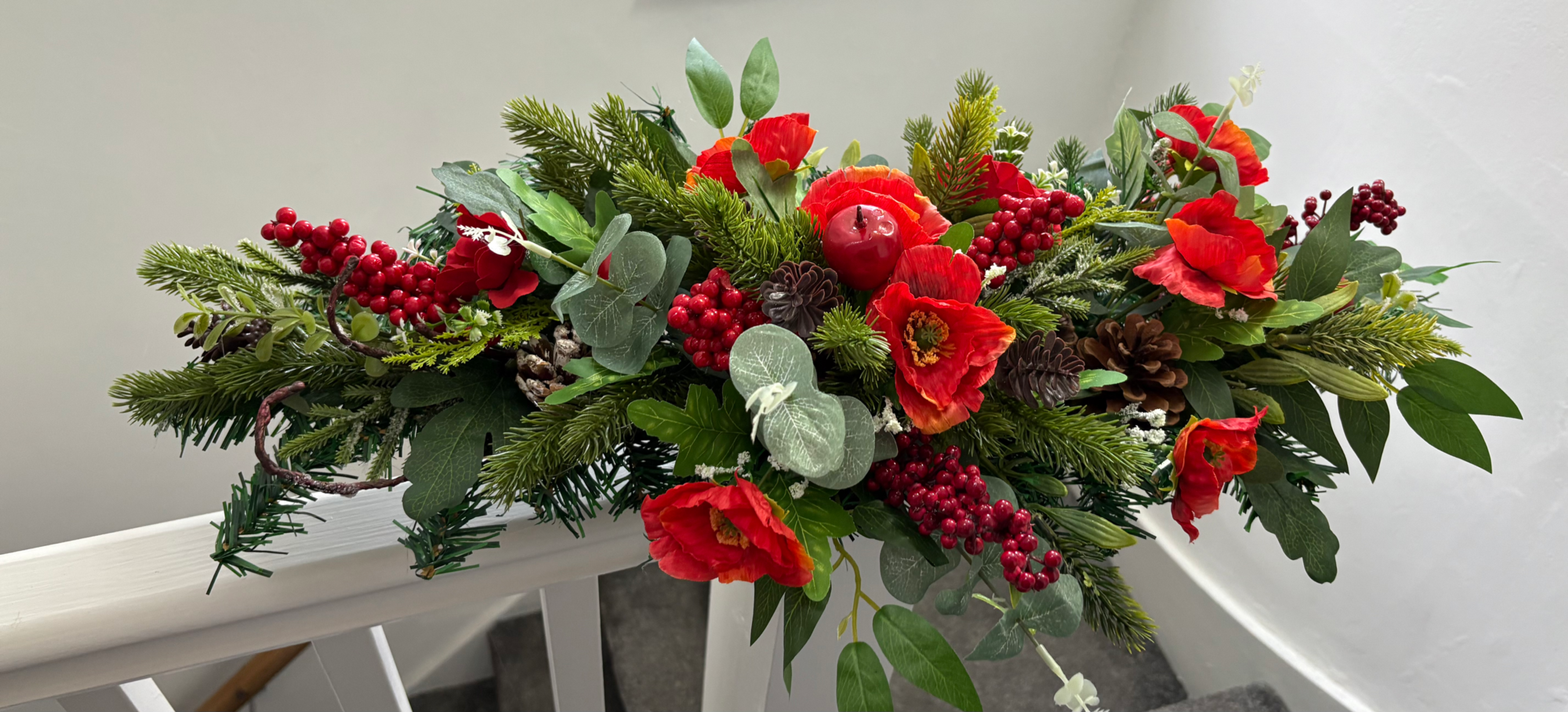 Handmade christmas arrangement