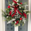 Thumbnail: Handmade Green & Red Christmas wreath with bells 
