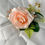 Thumbnail: Peach rose wedding boutonniere