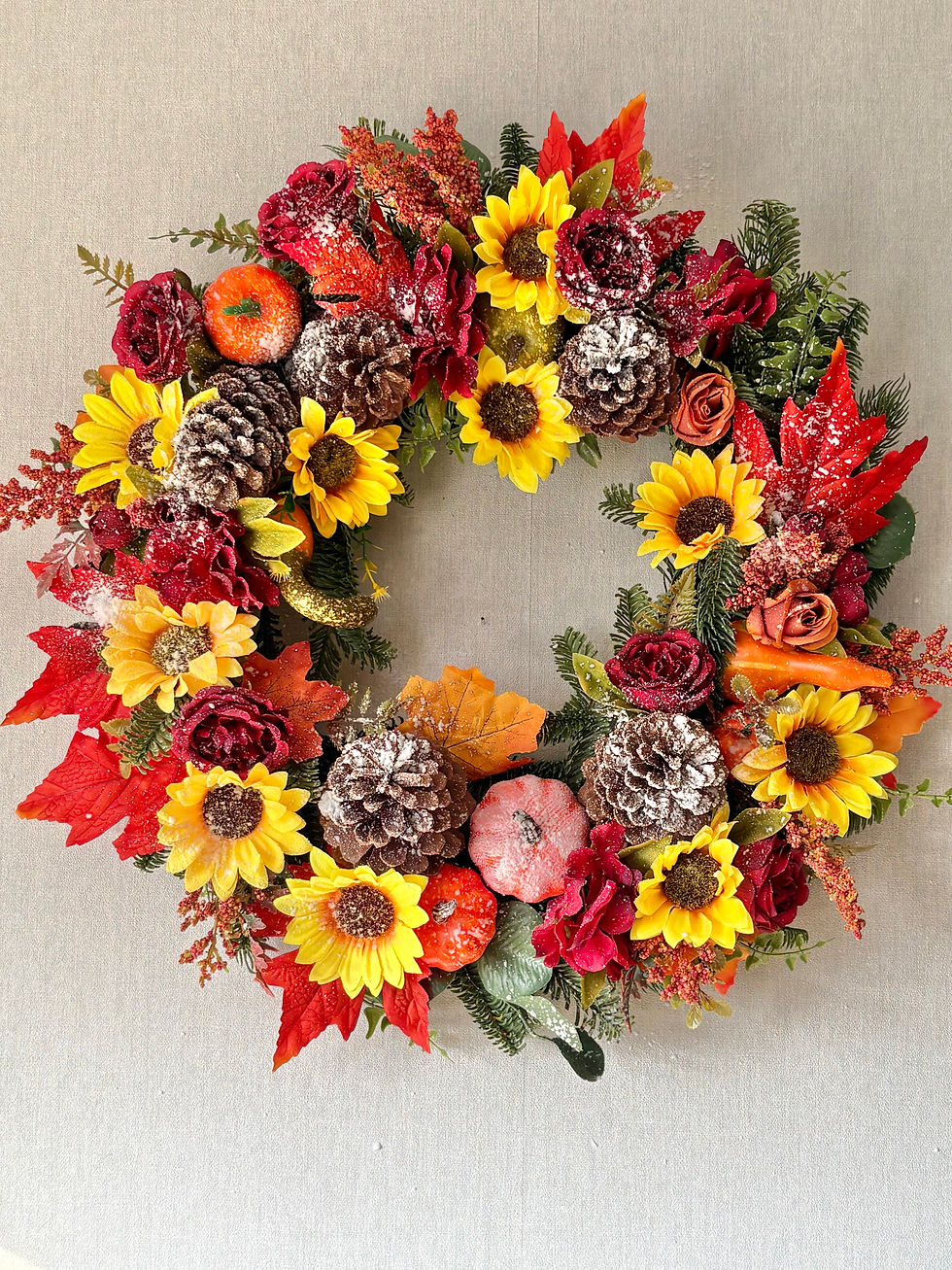 Thumbnail:  Handmade Cosy Cottage Autumn Wreath  