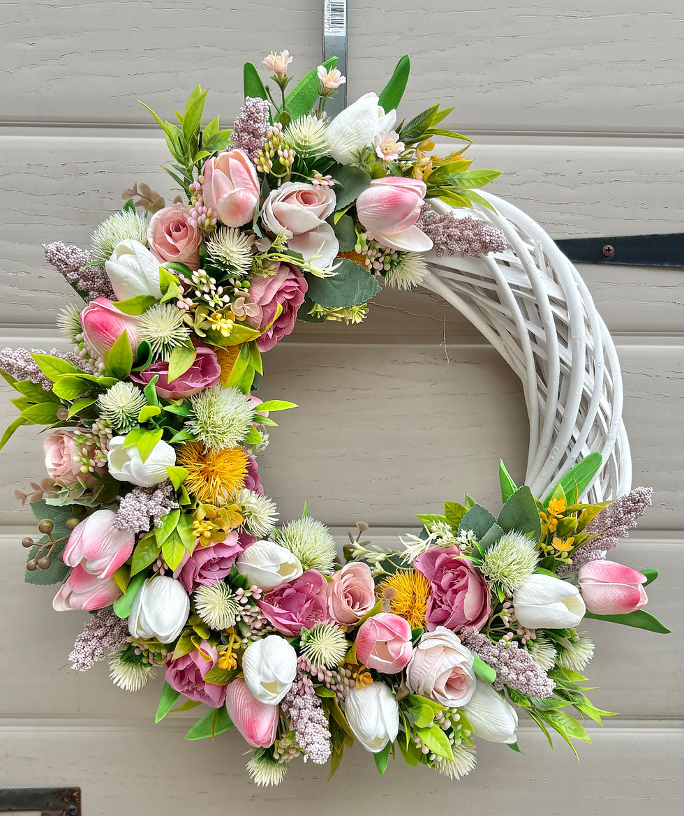 Thumbnail:   Handmade Large mixed  Tulip Mixed  Wreath