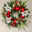 Thumbnail: Handmade Christmas Wreath in Reds & Whites 