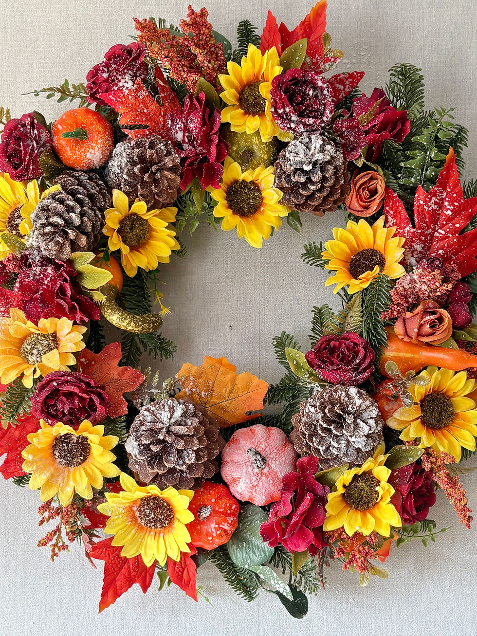 Thumbnail:  Handmade Cosy Cottage Autumn Wreath  