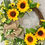 Thumbnail: Mixed Spring flowers with sunflowers wreath