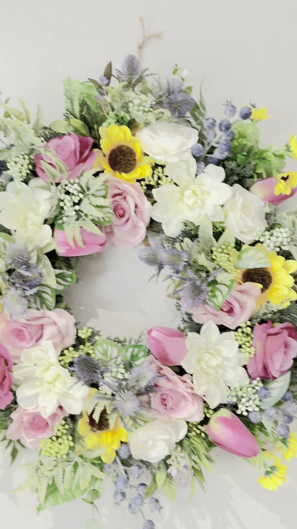 Thumbnail:  Handmade Beautiful and Bright Spring Wreath