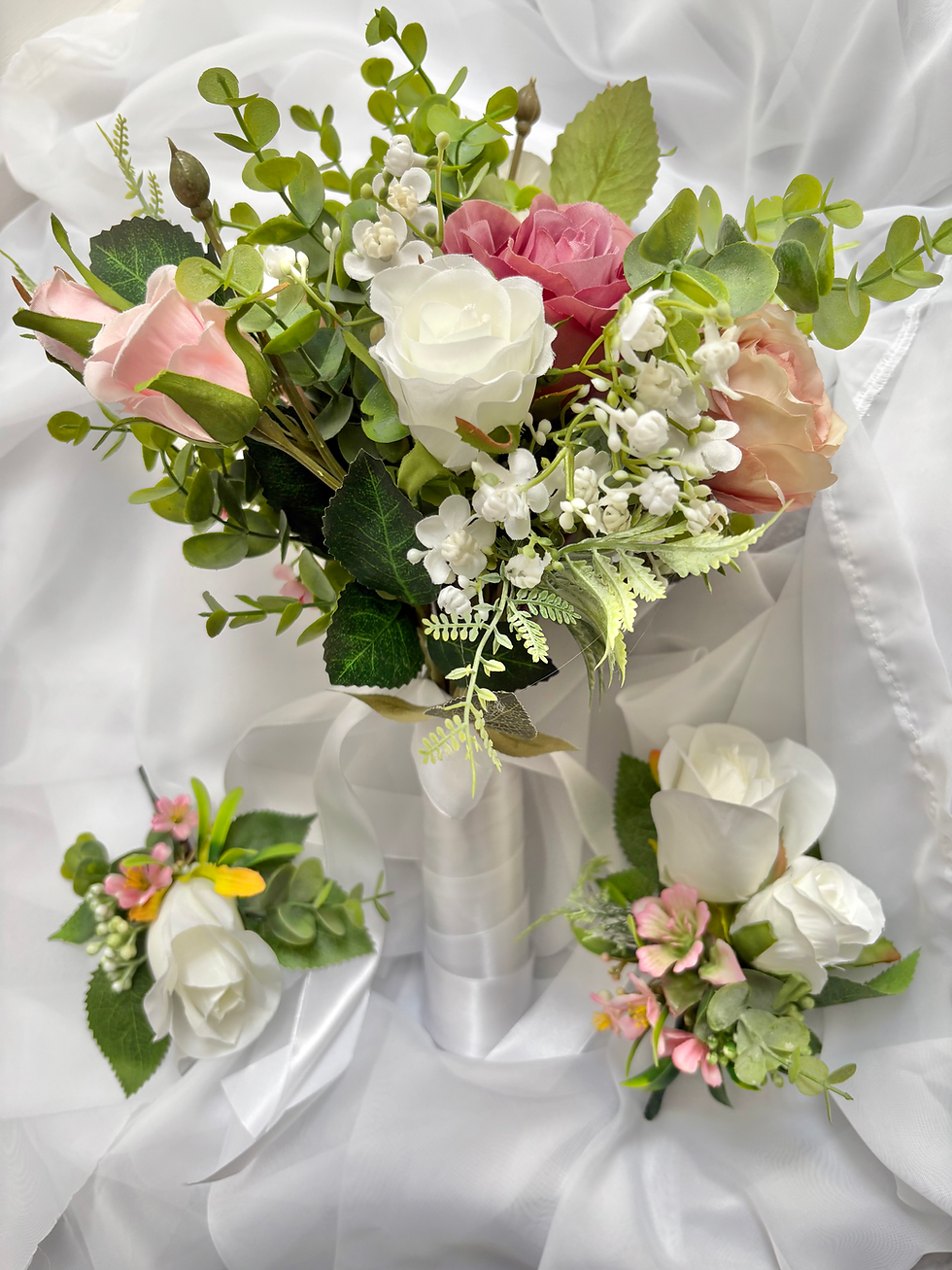 Thumbnail: Artificial Wedding flower bouquet 