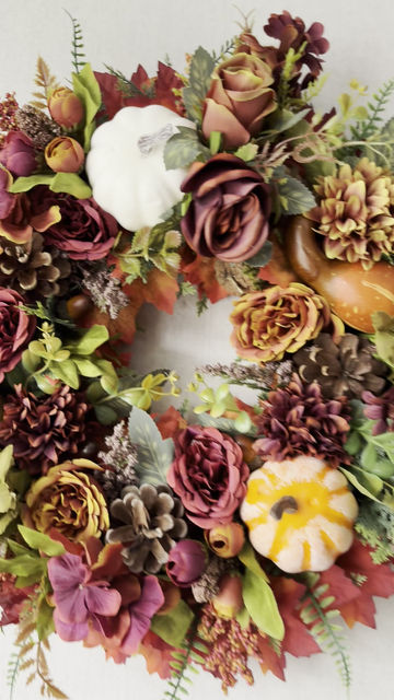 Thumbnail:   Handmade  Autumn Charm Door Wreath - Warm Welcome for Your Home"🏠 