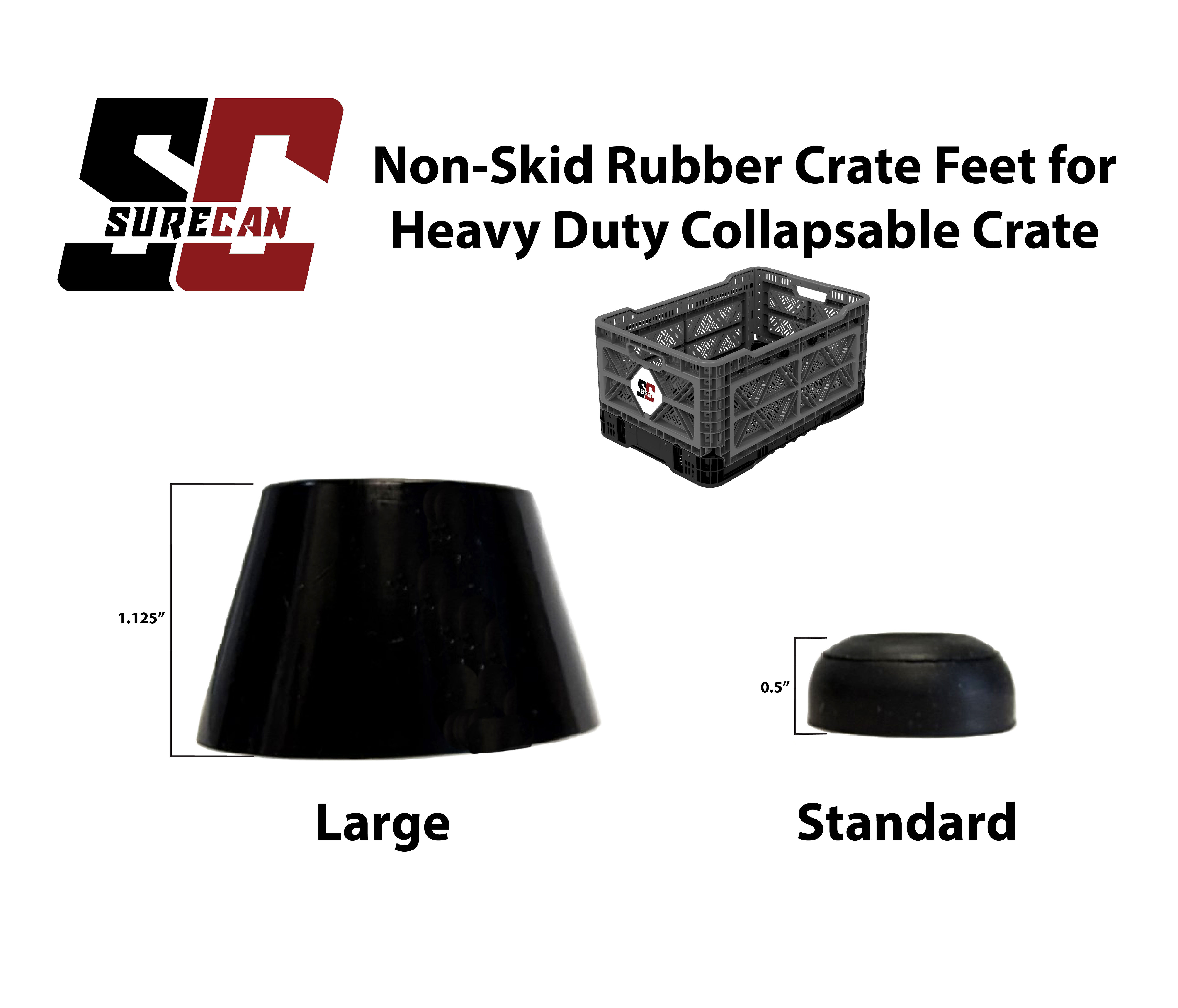 LARGE NON-SKID RUBBER CRATE FEET