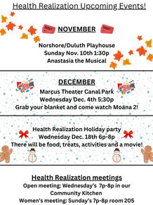 Health Realization upcoming events