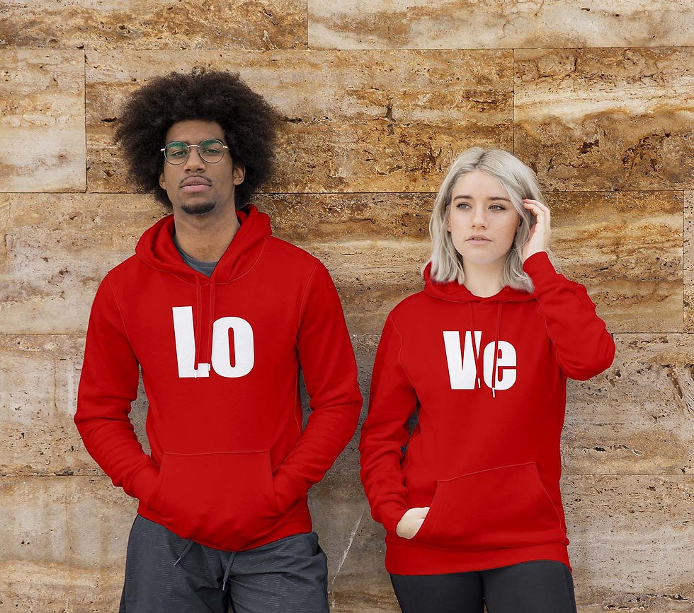 Thumbnail: Love Couple Hoodies, Buy matching Couple Hoodies @99tshirts.in