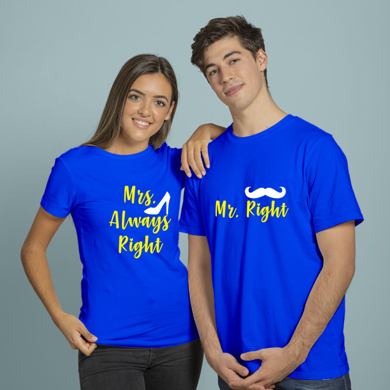 Thumbnail: Mr Right Mrs Always Right, Buy matching Couple