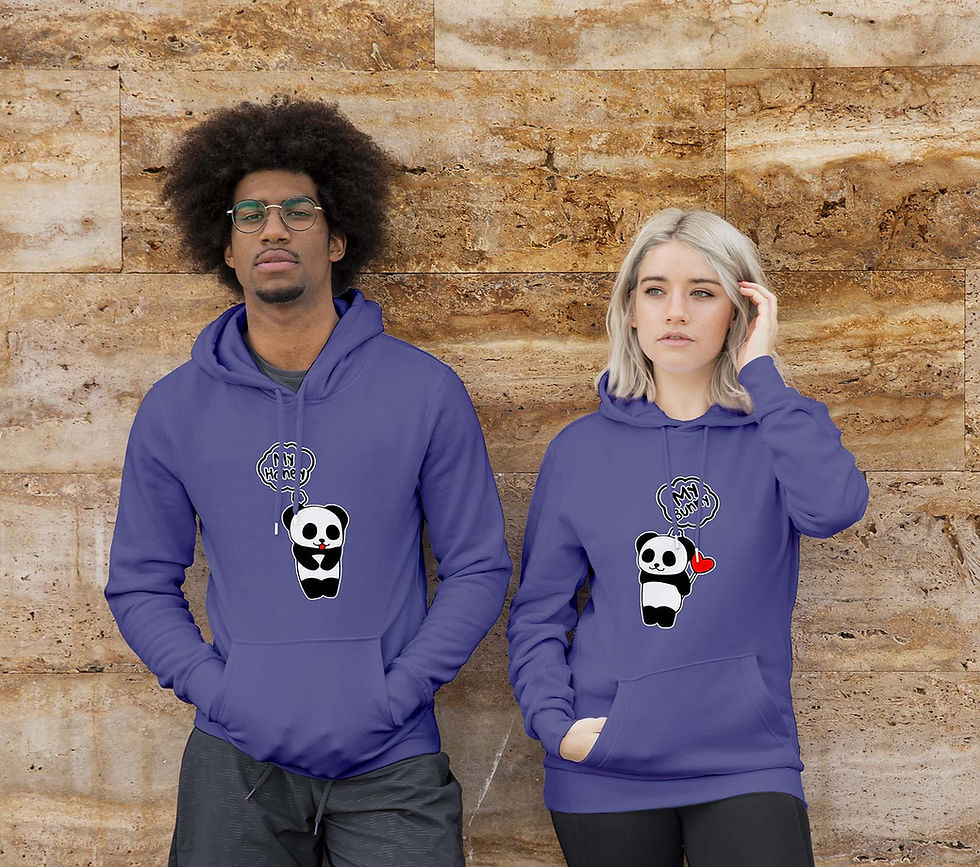 Thumbnail: My Honey My Bunny Couple Hoodie, Buy matching Couple Hoodies