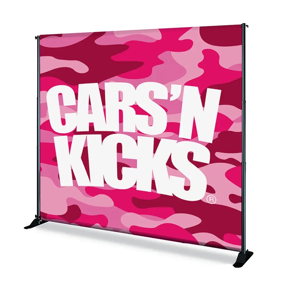 8ft Adjustable banner stand telescopic backdrop stand for trade show advertising